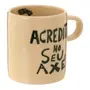 CANECA 300 ML SETE ERVAS AXÉ - ARGILA CRUA/VERDE - Foto 2