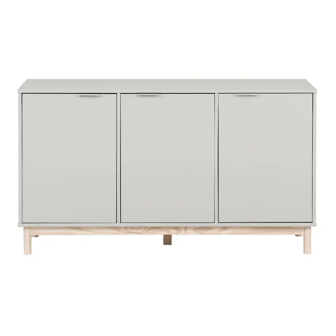 BUFFET 3 PORTAS 1,35 M X 38 CM SNAB - FLANDRES/NATURAL WASHED - Foto 1