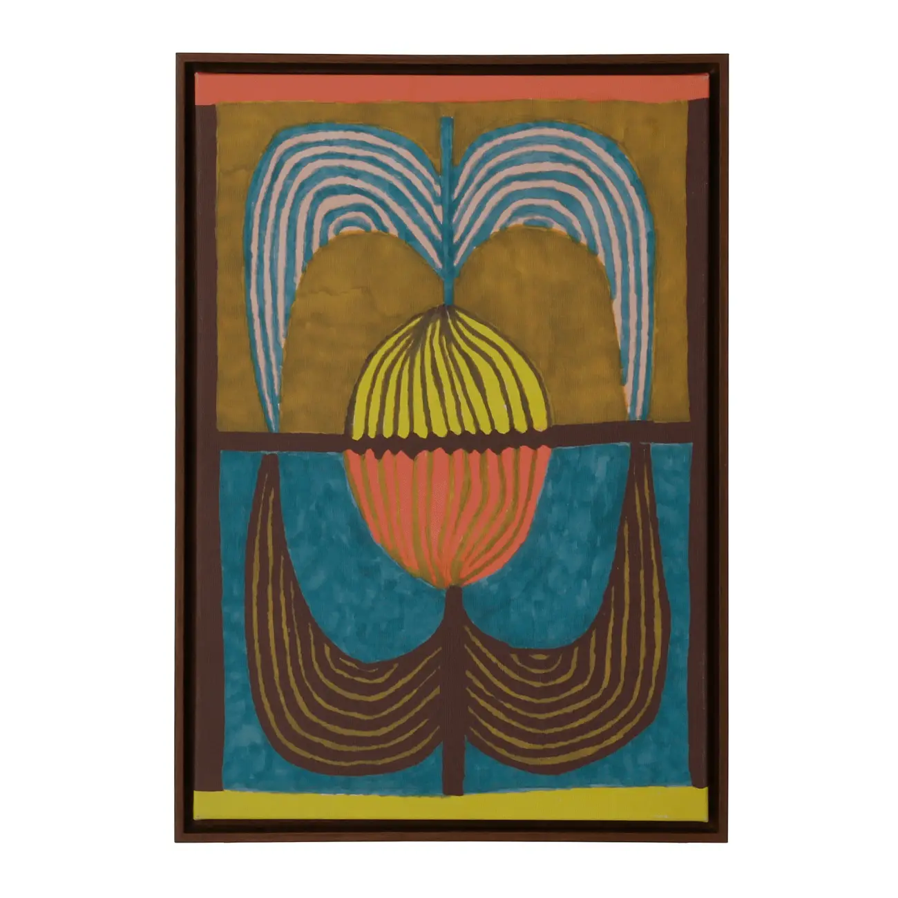 QUADRO 50 CM X 35 CM PAISAGISTA - PAU FERRO/MULTICOR - Foto 1