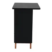 BALCÃO DE COZINHA COM 2 PORTAS DE CORRER 1,20 M X 60 CM LIN - PRETO/NOZES - Foto 7