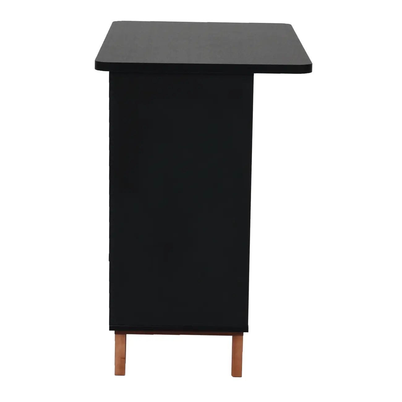 BALCÃO DE COZINHA COM 2 PORTAS DE CORRER 1,20 M X 60 CM LIN - PRETO/NOZES - Foto 7