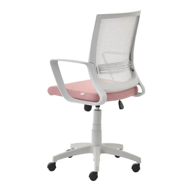 CADEIRA DE ESCRITÓRIO FRESH - CINZA CLARO/QUARTZO ROSA - Foto 3