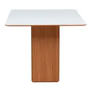 MESA DE JANTAR 1,30 M X 90 CM ECKE - FREIJÓ/BRANCO - Foto 5