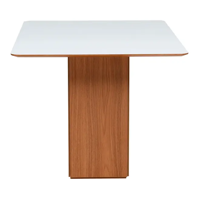 MESA DE JANTAR 1,30 M X 90 CM ECKE - FREIJÓ/BRANCO - Foto 5