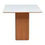 MESA DE JANTAR 1,30 M X 90 CM ECKE - FREIJÓ/BRANCO - Foto 5