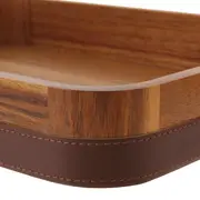 BANDEJA 42 CM X 27 CM ACÁCIA LORD - ACÁCIA/OURO VELHO - Foto 8