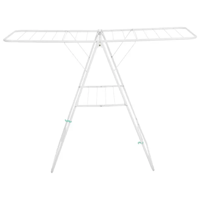 VARAL DE CHÃO DOBRÁVEL 1,41 M X 60 CM WIPE - BRANCO/MENTA - Foto 1