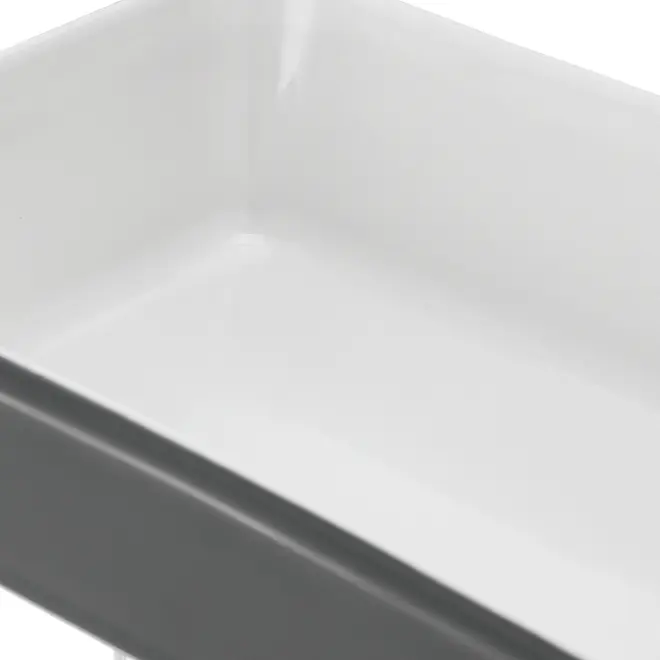 TRAVESSA REFRATÁRIA 21 CM X 14 CM THEVY - KONKRET/BRANCO - Foto 4