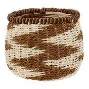 CESTO 13 CM X 15 CM X 15 CM HELBRON - FIBRA CLARA/CANELA DO CEILÃO - Foto 3