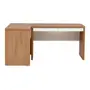 MESA COM 2 GAVETAS C/ MESA AUX BOSS - OAK TAMMI/BRANCO - Foto 1