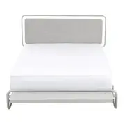 CAMA QUEEN COM BANCO E CABECEIRA INNA - FLANDRES/CINZA - Foto 2