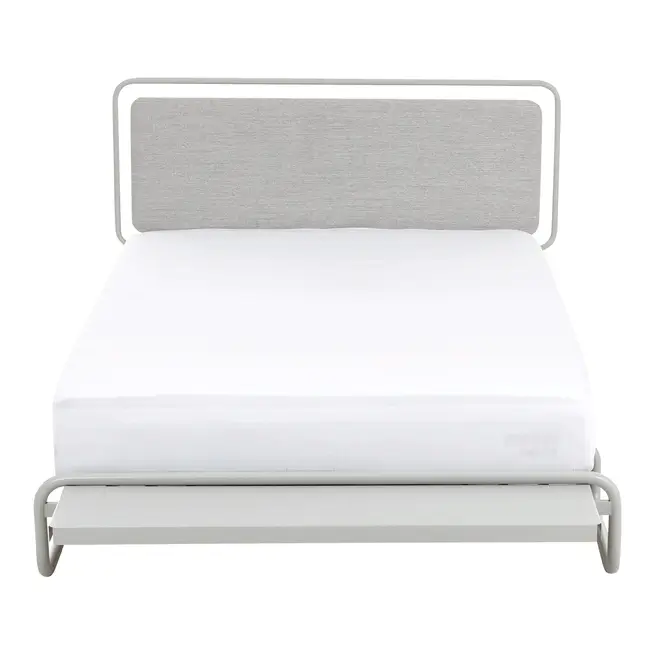 CAMA QUEEN COM BANCO E CABECEIRA INNA - FLANDRES/CINZA - Foto 2