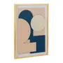 QUADRO I 70 CM X 50 CM GEODIMENSIONAL - OURO/GALAXY BLUE - Foto 2