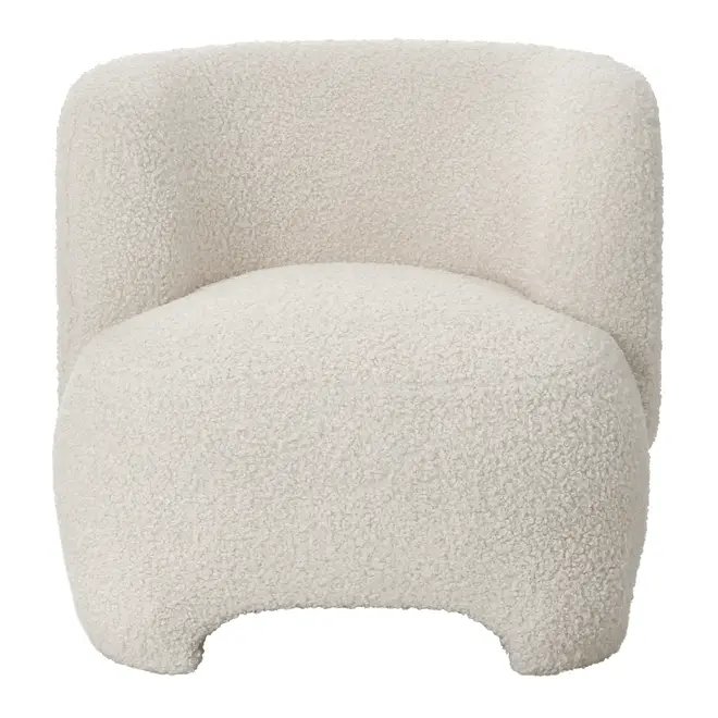 POLTRONA COM PUFF GUINEA - BOUCLÉ NATURAL - Foto 2