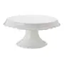 PRATO PARA BOLO COM PÉ 27 CM TRÉSOR - BRANCO - Foto 1