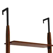 ESTANTE 1,72 M X 2,41 M LIBRERIA - NOZES/PRETO - Foto 4