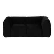 SOFÁ 2 LUGARES TUFTY - PRETO - Foto 1