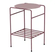 MESA LATERAL C/PRATELEIRA 33 CM X 33 CM NOLA - RUBY MOCHA - Foto 4