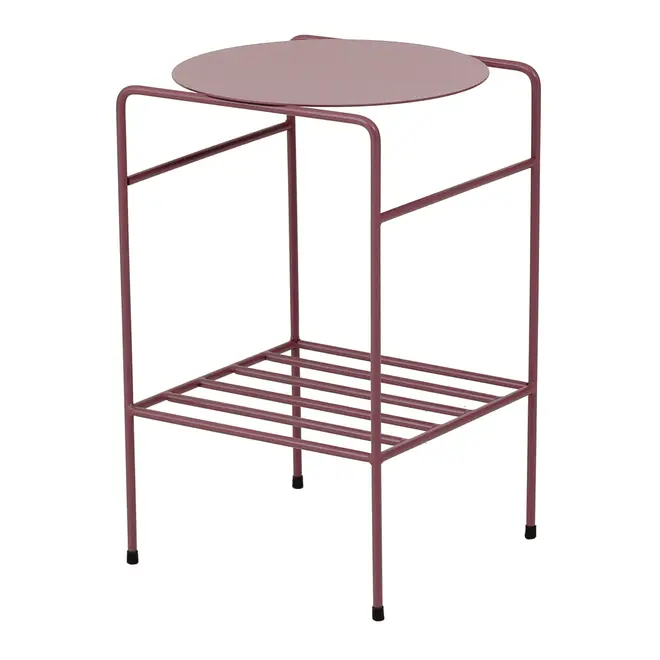 MESA LATERAL C/PRATELEIRA 33 CM X 33 CM NOLA - RUBY MOCHA - Foto 4