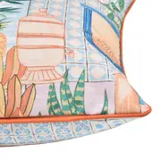 ALMOFADA 60 CM X 60 CM SAUDADE TROPICAL - AZUL HISTÓRICO/MULTICOR - Foto 4