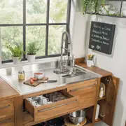 PIA DE COZINHA 1,20 M DIREITA UNIVERSAL - INOX - Foto 4