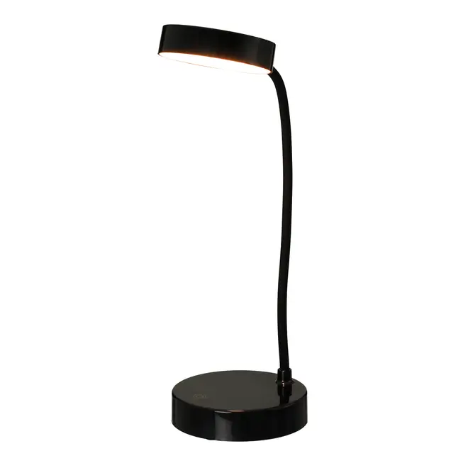 LUMINÁRIA DE MESA LED RECARREGÁVEL PUCK - PRETO - Foto 5