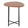 MESA LATERAL 47 CM X 44 CM ORGANIQUÊ - PRETO/NOZES - Foto 2
