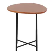 MESA LATERAL 47 CM X 44 CM ORGANIQUÊ - PRETO/NOZES - Foto 2