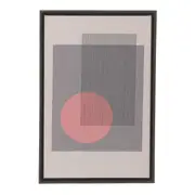 QUADRO 27 CM X 40 CM GRAPHICAL I - GRAFITE/MULTICOR - Foto 1