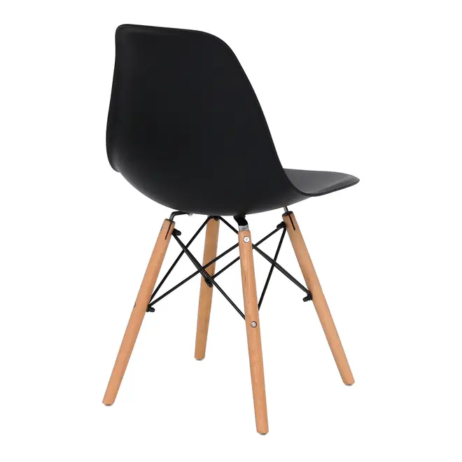 CADEIRA DE COZINHA EASY WOOD - FAIA/PRETO - Foto 5