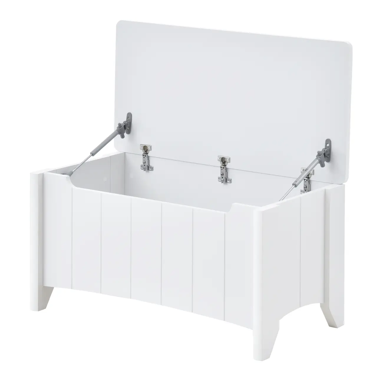 BAÚ 82 CM X 40 CM MON DIEU - BRANCO - Foto 6