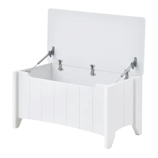 BAÚ 82 CM X 40 CM MON DIEU - BRANCO - Foto 6