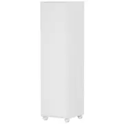 ARMÁRIO PARA LAVANDERIA ALTO 1 PORTA COM NICHO E RODÍZIOS ALL WEEK - BRANCO - Foto 2