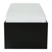CAMA DE SOLTEIRO ALTA COM 2 GAVETAS 88 CM JOKER - PRETO - Foto 8