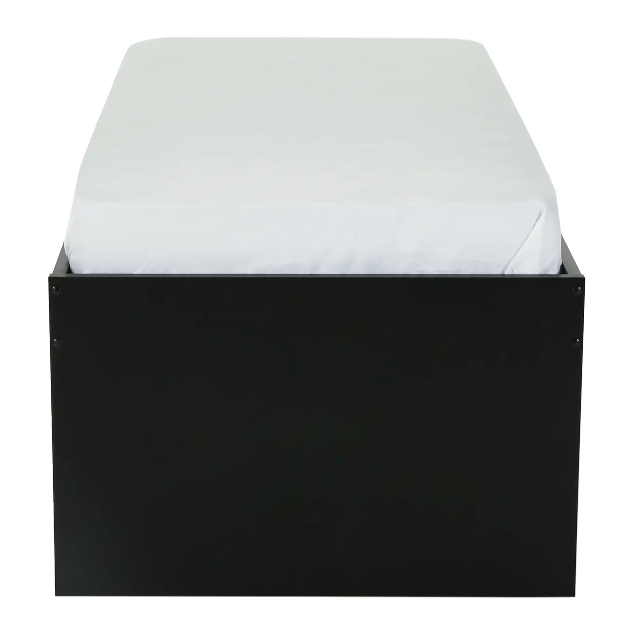 CAMA DE SOLTEIRO ALTA COM 2 GAVETAS 88 CM JOKER - PRETO - Foto 8