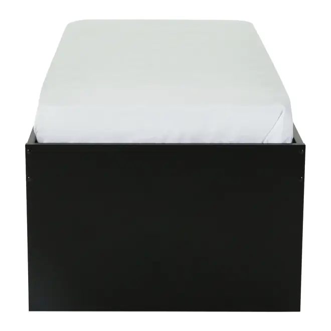CAMA DE SOLTEIRO ALTA COM 2 GAVETAS 88 CM JOKER - PRETO - Foto 8