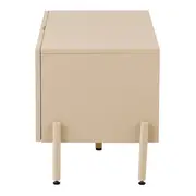 ARMÁRIO DE BANHEIRO 1 PORTA BASCULANTE 85 CM X 40 CM RIBS - AREIA/AREIA - Foto 5