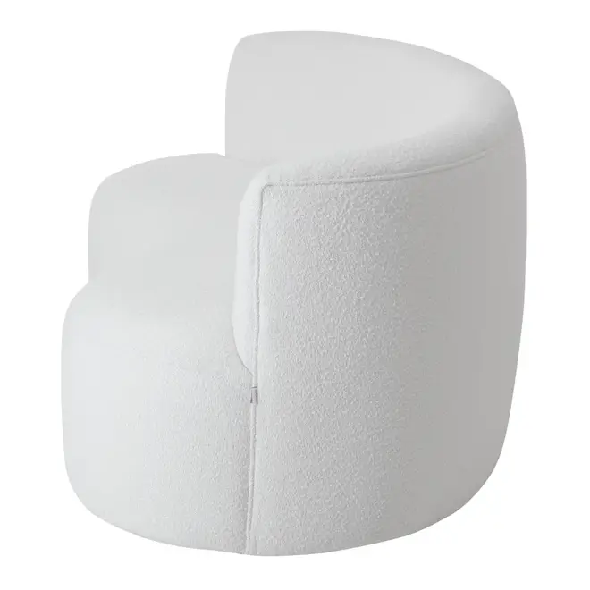 SOFÁ 2 LUGARES ÔNDULO - BOUCLÉ BRANCO - Foto 3