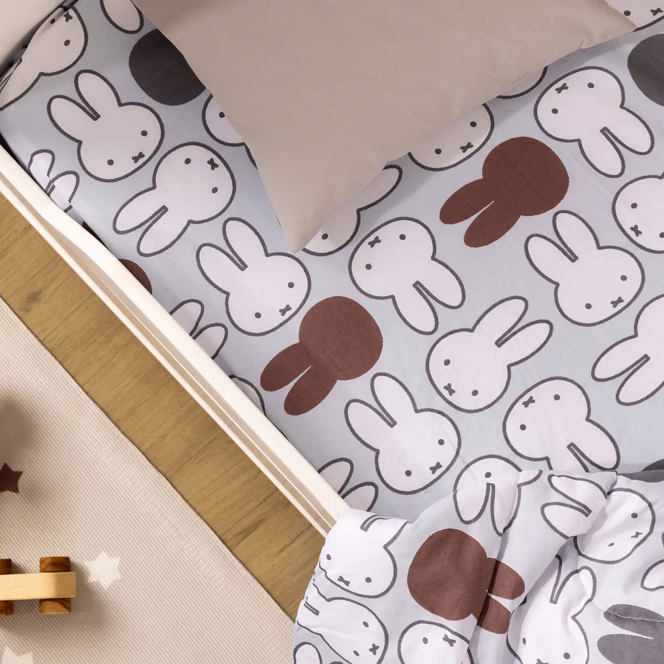 LENÇOL COM ELÁSTICO PARA BERÇO 1,30 M X 70 CM X 18 CM MIFFY - FLANDRES/MULTICOR - Foto 4