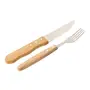 FAQUEIRO PARA CHURRASCO 12 PÇS PARA 6 PESSOAS GRILL - INOX/SERINGUEIRA - Foto 2