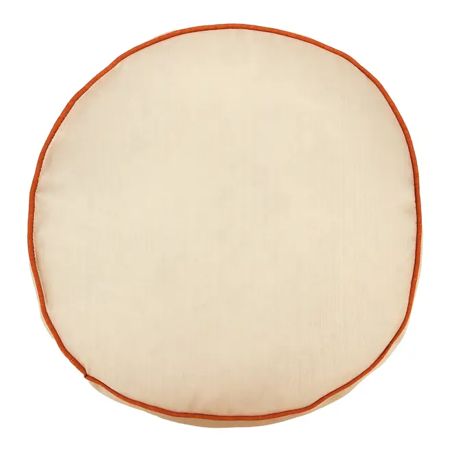 FUTON REDONDO 45 CM SAUDADE TROPICAL - BEGE/TERRACOTA - Foto 3