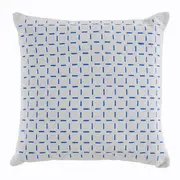 ALMOFADA 45 CM X 45 CM SENSORY - FLANDRES/AZUL COBALTO - Foto 1