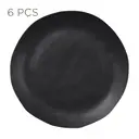 JOGO DE PRATO RASO C/6 PÇS GEO ORGÂNICO