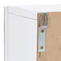 ARMÁRIO DE BANHEIRO COM ESPELHO 1 PORTA 60 CM X 62 CM LINED UP - BRANCO/PRATA - Foto 8