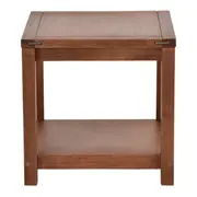 MESA LATERAL 50 CM X 50 CM ARMAZÉM - NOZES - Foto 2