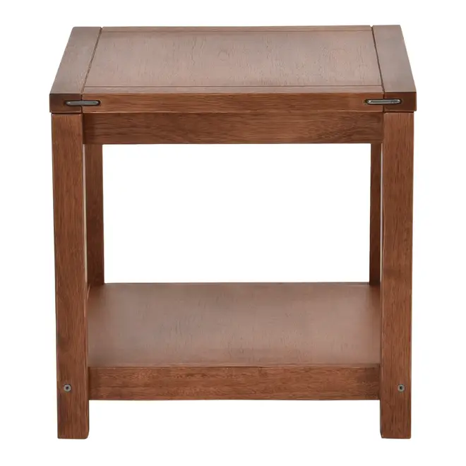 MESA LATERAL 50 CM X 50 CM ARMAZÉM - NOZES - Foto 2