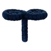 ARGOLA PARA GUARDANAPO CONJUNTO COM 2 PEÇAS ARABESCO - AZUL ESCURO - Foto 1