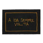 CAPACHO 40 CM X 60 CM IDA - SEMPRE VOLTA - PRETO/AMARELO HANBAR - Foto 1