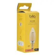 LÂMPADA LED FILAMENTO C35 E14 2,5W 220V BRILIA - HANBAR - Foto 4
