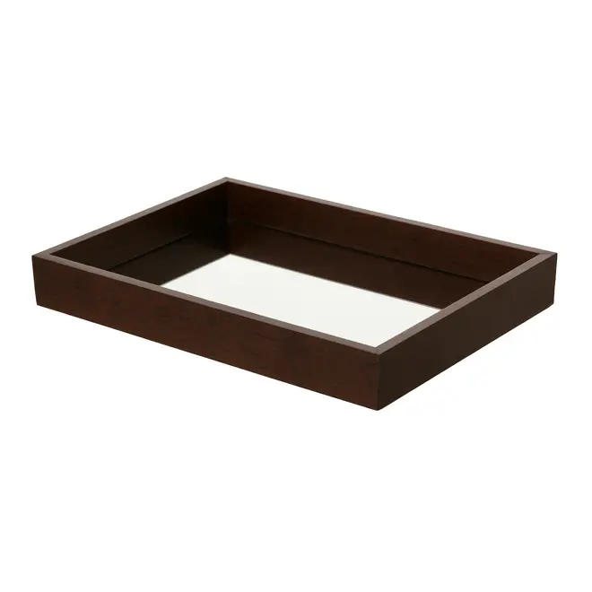 BANDEJA 35 CM X 25 CM RIFLESSO - MARROM DE LEI - Foto 2